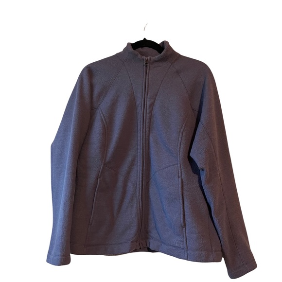 REI Womens Full Zip Polyester Jacket Long Sleeves Pockets Purple Size L - Picture 1 of 11